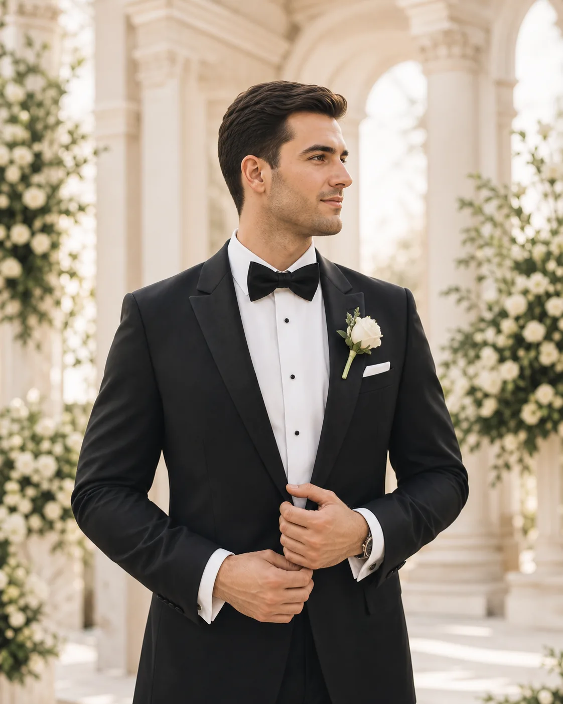 Siyah smokinli damat